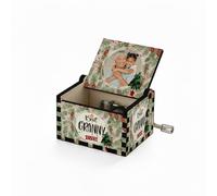 Getagift Personalised “Best Granny Ever” Wooden Hand Crank Box with Christmas Tune | Custom Photo Gift for Granny | Gift For Christmas. (GRANNY)