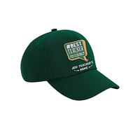 Getagift Personalised Best Teacher Ever, Thanks Giving, Teacher’s Day, Teacher Appreciation, End of School Year, Retirement Gift, Birthday Present, Authentic 5 Panel Cap. (Green)