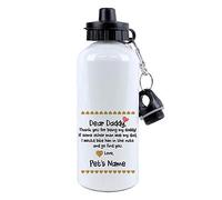 Getagift Personalised Fathers Day Themed Funny Dog Daddy With ANY NAME Gift from Dog-Papa-Grandpa Inspired 500 ML Water Bottle.