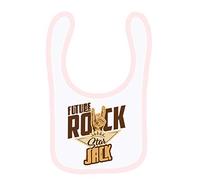 Getagift Personalised Future Rockstar ANY NAME kids Boy/Girl Gift Birthday Christmas Men/Women Gift Present Idea Baby Toddler Bib Fastening Style Unisex Style Baby Shower Idea.