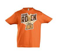 Getagift Personalised Future Rockstar Any Name Kids Boy/Girl Gift Birthday Christmas Men/Women Gift Present Idea Kids Imperial Heavy Cotton Short Sleeve T Shirt. (Orange, 8 Years)