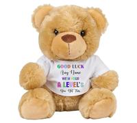 Getagift Personalised Good Luck with Your A - Levels, add 'Any Name' You've got This Gift, Exam Good Luck Gift, Soft Plush, Soft Toys, Teddy Bear. (Brown Teddy)