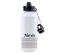 Getagift Personalised Hidden Message - “F*ck This Shit” Optical Illusion Design, 500 ml Aluminium Water Bottle. (White)