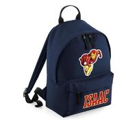 Getagift Personalised Iron Hero Backpack, Superhero Backpack, 9 litres Mini Essential Fashion Backpacks for Back-to-School, Nursery, Bookbags, Rucksack, Shoulder Bag. (French Navy)