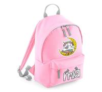 Getagift Personalised Magical Unicorn, Rainbow Unicorn Backpack For Girls, 9 litres Mini Essential Fashion Backpacks for Back-to-School, Nursery, Bookbags, Rucksack, Shoulder Bag. (Classic Pink)