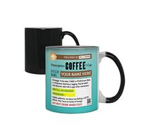 Getagift Personalised Name Coffee Prescription Coffee Tea Cocoa Soup Daily use Ceramic Colour Changing Magic Cup/Mug.