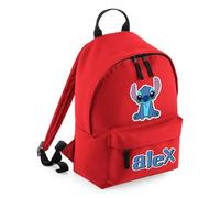 Getagift Personalised Oh-na Squad Backpack, Explorers Cartoon Bag For Children's, 9 litres Mini Essential Fashion Backpacks for Back-to-School, Nursery, Bookbags, Rucksack, Shoulder Bag. (Bright Red)