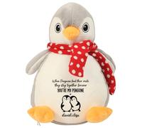 Getagift Personalised When Penguin Find Their Mate, They Stay Together Forever, Valentine's Day Gift, Soft Toys, Teddy Bear. (Penguin)