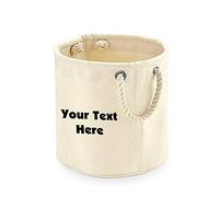 Getagift Personalised With Your Own Text/Message Themed Heavy Canvas Storage Trug (Medium)
