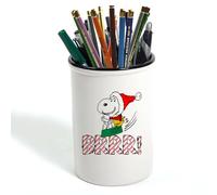 Getagift Snoopy BRR!, Christmas Snoopy With Santa Cap, Pen, Pencil Pot, Brushes Holder, Stuff Storage Pot.