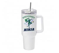 Getagift Spreadsheet Ninja Data Master, Accountant Humour, Chartered Accountant, Spreadsheet, Data Analyst Gift, 40 oz Tumbler with Handle & Straw. (White)
