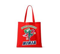 Getagift Spreadsheet Ninja Data Master, Accountant Humour, Chartered Accountant, Spreadsheet, Data Analyst Gift, Reusable Shopping Bag, Full Colour Tote Bag. (Red)