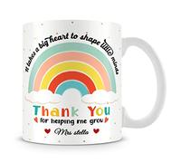 Getagift Thank You for Helping Me Grow Personalised Thanks Giving, Best Teacher Ever, End of School Year, Birthday, Christmas Unique Ceramic Coffee/Tea 11 oz Cup/Mug.