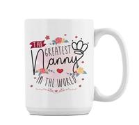 Getagift The Greatest Nanny in The World - Mother's Day,15oz Coffee Mug. (White)