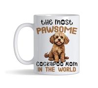 Getagift The Most Paw-Some Cockapoo Mom - Gift for Dog Mom, Coffee, Tea Mug.