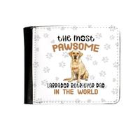 Getagift The Most Pawsome Labrador Retriever Dad in The World | Gift for Pet Lovers, Dog Owners, Dog Dad, Men's PU Leather Wallet for Boys/Men.