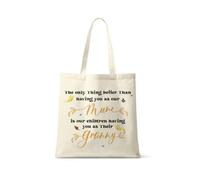 Getagift The Only Thing Better Than Having You as Our Mum | Mother’s Day or Birthday Gift for Granny, Reusable Shopping Bag, Tote Bag. (Natural)