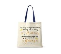 Getagift The Only Thing Better Than Having You as Our Mum | Mother’s Day or Birthday Gift for Granny, Reusable Shopping Bag, Tote Bag. (French Navy Handle)