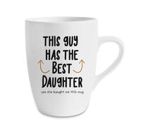Getagift This Guy Has The Best Daughter Mug, Fathers Day Gift from Daughter, 13 oz Marrow Cup/Mug.