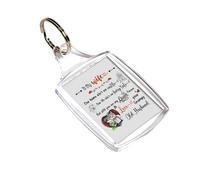 Getagift To My Wife Our Home Ain't No Castle, Valentine's Day Gift, Best Wife Gift, MDF and Rectangle A5 Key Ring, Keychain. (A5 Keyring)