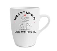Getagift Valentine's Day Gift, Love is Not Having to Hold Your Farts in, Funny Gift, 13 oz Marrow Cup/Mug.