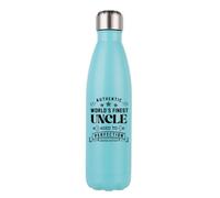 Getagift World's Finest Uncle, Uncle Gifts For Father's Day, 500 ML Double Walled Insulated Stainless Steel Bottle. (Matt Mint Green)
