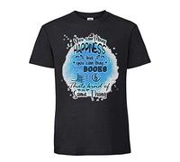 Getagift You Can't Buy Happiness But You Can Buy Books Thats Kind of The Same Thing Themed Black Colour Men Short Sleeve Soft Touch Cotton T-Shirt. (M)