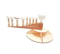 GETAJGHSD 1 Set DIY Solar System Model Kit Unfinished Wooden Solar System for Creative Learning Enhance Cognitive Skills Parent Interaction