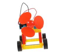 GETAJGHSD 1 Set DIY Wind Power Car Model Kit Educational Stem for Inspiring Science Learning Creativity for Ages Hands Engineering Projects Random Color