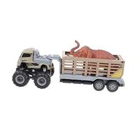GETAJGHSD 1 Set Inertial Car Realistic Animal Trailer Truck for No Batteries Required Alloy Construction Stimulates Imagination and Scientific Thinking for Creative Play Random Color