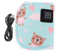 GETAJGHSD 1 Set Insulated Milk Heating Sleeve USB Charging Feeding Bottle Pouch for Travel Resistant Design Quick Even Heating for All Bottle