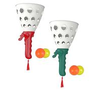 GETAJGHSD 1 Set Interactive Catch Launcher for Person Bounce Ball Game for Outdoor Fun and Family Gatherings Enhances Motor Skills Coordination Includes Launchers Balls