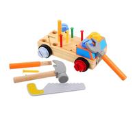 GETAJGHSD 1 Set Wood Montessori Tool Box for Educational Screwdriver Car for Hands Assembly Disassembly for Indoor Develops Practical Skills Communication