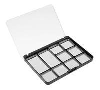 GETAJGHSD 10-Color Eyeshadow Case Makeup Tray 7.1x5.1x1.2inch Portable Sturdy as Material Not Easy to Deform Female DIY Eyeshadow