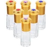 GETAJGHSD 10 Pcs Portable 3ml Glass Perfume Oil Roller Bottles Lightweight Refillable Travel Bottles Suitable for Women with Random Colour Random Color