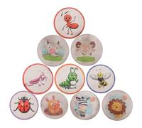 GETAJGHSD 10 Sheets Heat-Sensitive Potty Training Decals Cartoon Animal Color Changing Stickers for Toilet Training Boys and Adhesive Pee Target Patterns