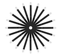 GETAJGHSD 100pcs Black Self Adhesive Napkin Bands Paper Silverware Wraps Rustic Napkin Rings for Party Table Decoration Halloween Christmas Dining Accessories