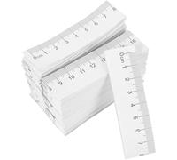 GETAJGHSD 100pcs Double Sided Paper Tape Measure 50cm Accurate Measurements with Writable Surface for School Geometry Projects and Wound Measurement Tool Applications