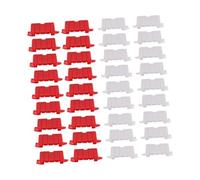GETAJGHSD 100pcs Rc Drift Car Accessories with Vibrant Red and White Traffic Props for Realistic Racing Track Setup and Flexible Drift Course Design