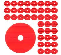 GETAJGHSD 100pcs Red Plastic Classroom Reward Jars Tokens, Wear-resistant round Behavior Token System and Students, for Carnival and Events