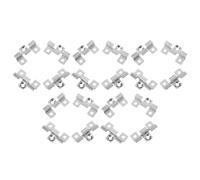 GETAJGHSD 100pcs Stainless Steel Hidden Deck Fasteners with Secure Design and Tool Free Installation for Residential Outdoor Spaces Silver Composite Deck Board Clips