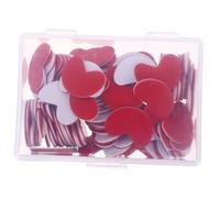 GETAJGHSD 100Pcs Two-color Heart-shaped Plastic Counting Chips for Learning Math Counters Educational Bingo Markers Visual Development Aid