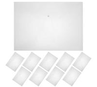 GETAJGHSD 10Pcs A3 Plastic Document Bags with Snap Button, 18 Micron Thick File Storage Pouches for Paper Organizers, Document Holders Suitable for Office and School Filing