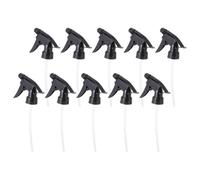 GETAJGHSD 10pcs Black Plastic Spray Bottle Nozzle Replacement for Standard 28/400 Neck Bottles, Adjustable Gardening Sprayer Trigger Head for Chemical and Watering Use