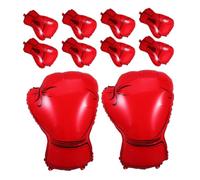 GETAJGHSD 10Pcs Boxing Glove Foil Balloons Sport Theme Party Decorations Wrestling Party Favors for Birthday Celebrations Made From Safe Aluminum Foil Vivid Design for Optimal Floating