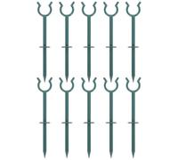 GETAJGHSD 10pcs Garden Hose Holder Brackets Plastic 19x3.5x2.5cm Green Hose Guide Stands to Prevent Kinks and Damage for Patio Watering Tasks and Lawn Use