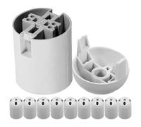 GETAJGHSD 10pcs Light Socket Base Holder with Screw Design Compatible with Desk and Floor Lamps Easy to Install Lamp Bulb Holder for DIY Lighting Projects in Home and Office