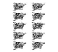 GETAJGHSD 10pcs Metal Dreadlock Beads Set Braids Rings 0.91x0.79x0.43in Adjustable Secure Fit Unique Design for Men Women Daily Braid Jewelry