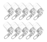 GETAJGHSD 10Pcs Mini Glass Wish Bottle Keychains Transparent Spell Jar Pendants with Cross Charm for DIY Craft Projects Wedding Party Favors Keepsakes