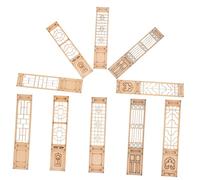 GETAJGHSD 10pcs Miniature Dollhouse Screens Chinese Style Wooden Room Dividers for Micro Landscape Decor Accessories for Dollhouse Furniture and Photo Props